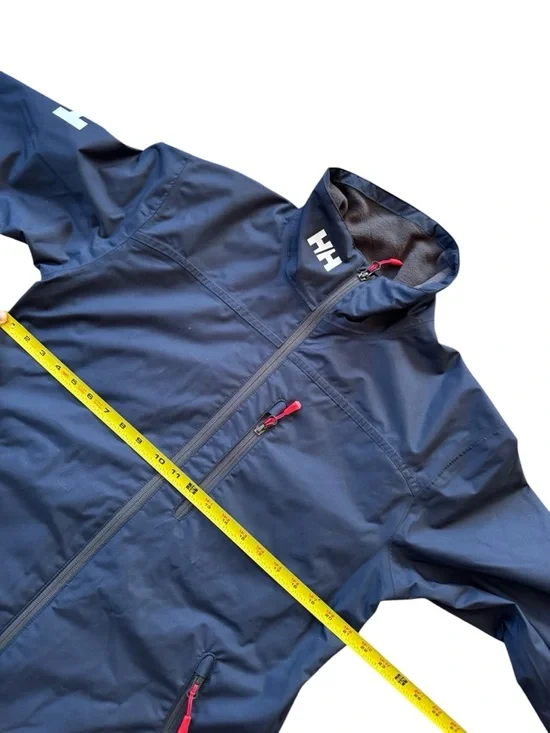 Helly Hansen Crew Midlayer Sailing Jacket Men Medium Navy Full Zip EUC - Picture 3 of 6